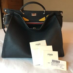 FENDI Monster Selleria Peekaboo Large Unisex Tote